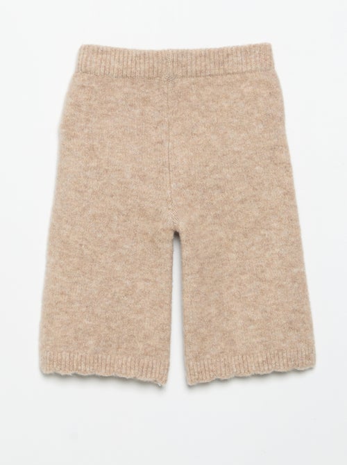 Pantaloni in maglia con ricami - Kiabi
