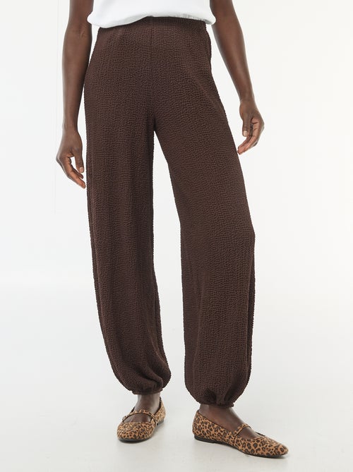 Pantaloni in maglia crinkle - Kiabi