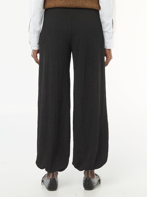 Pantaloni in maglia crinkle - Kiabi