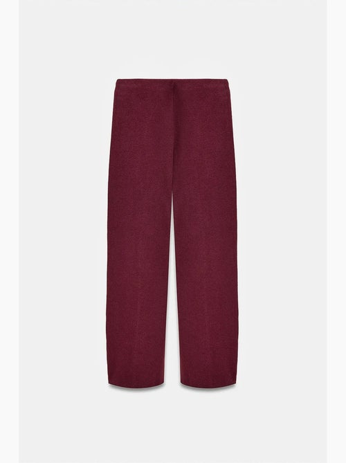 Pantaloni in maglia da donna a vita alta a gamba ampia dilvin - Kiabi