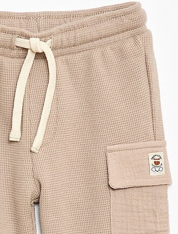 Pantaloni in maglia goffrata