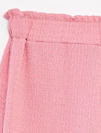 Pantaloni in maglia goffrata con motivi