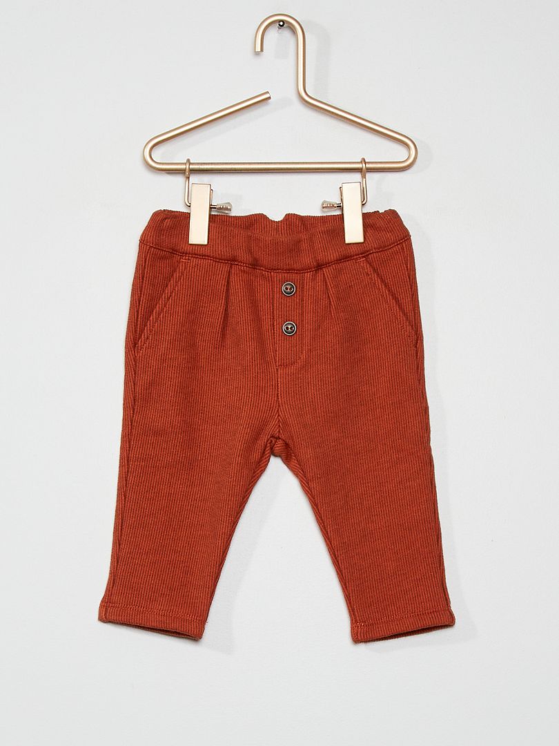Pantaloni in maglia jacquard GRIGIO - Kiabi