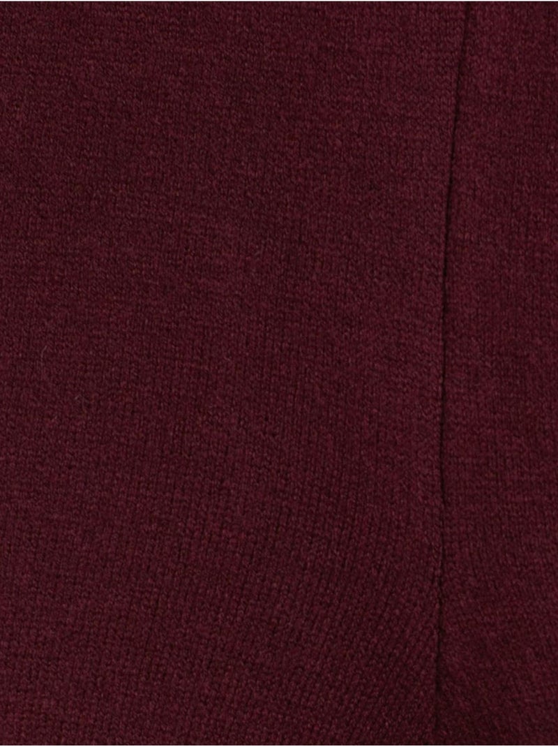 Pantaloni in maglia lurex a gamba ampia da donna dilvin Rosso bordeaux - Kiabi