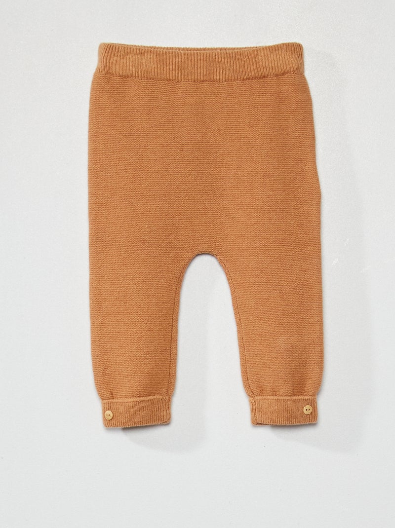 Pantaloni in maglia MARRONE - Kiabi