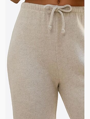 Pantaloni in maglia morbida testurizzata con laccetti hiccup
