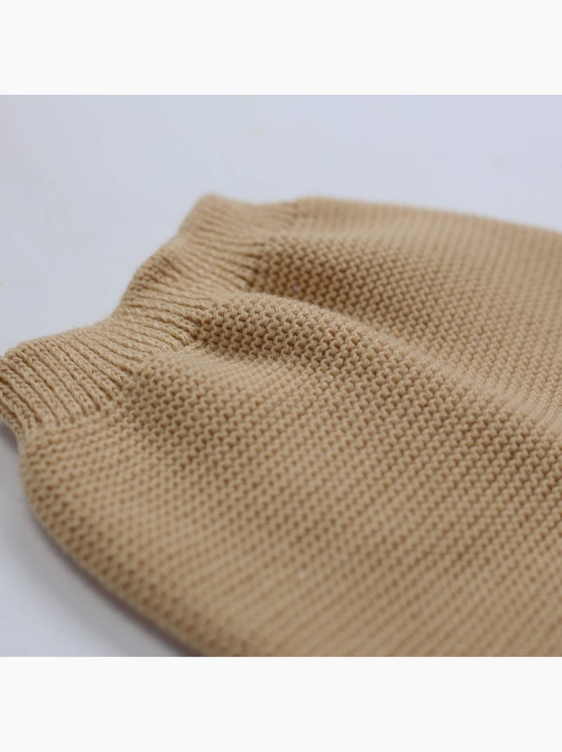 Pantaloni in maglia per neonati Marrone cappuccino - Kiabi