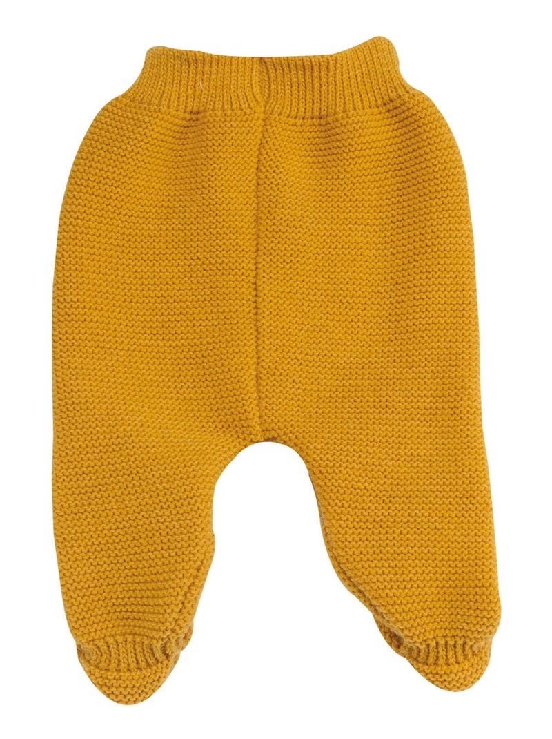 Pantaloni in maglia per neonato Senape - Kiabi