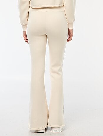 Pantaloni in maglia pesante e morbida taglio bootcut