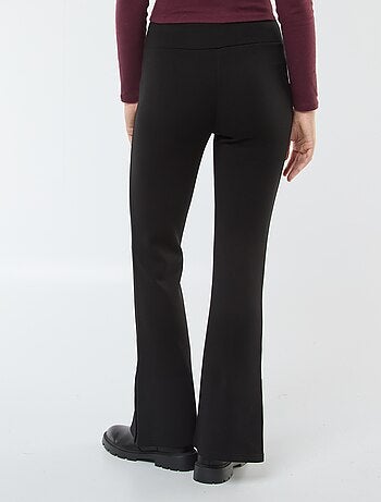 Pantaloni in maglia pesante e morbida taglio bootcut