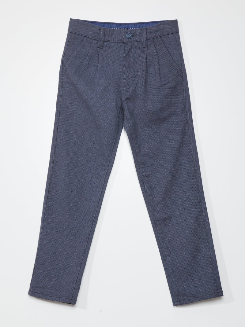 Pantaloni in maglia piqué BLU - Kiabi