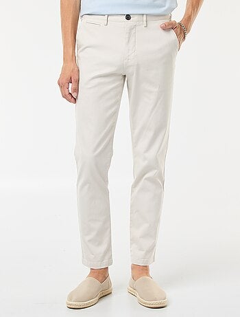 Pantaloni in maglia piqué tinta unita