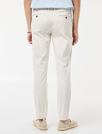 Pantaloni in maglia piqué tinta unita