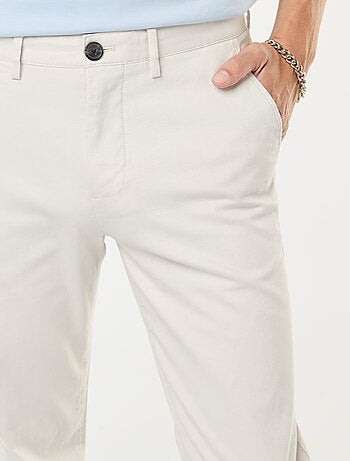 Pantaloni in maglia piqué tinta unita