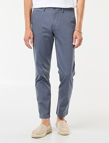 Pantaloni in maglia piqué tinta unita