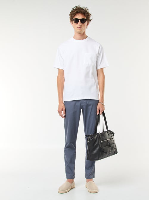 Pantaloni in maglia piqué tinta unita - Kiabi