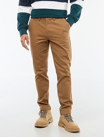 Pantaloni in maglia piqué tinta unita