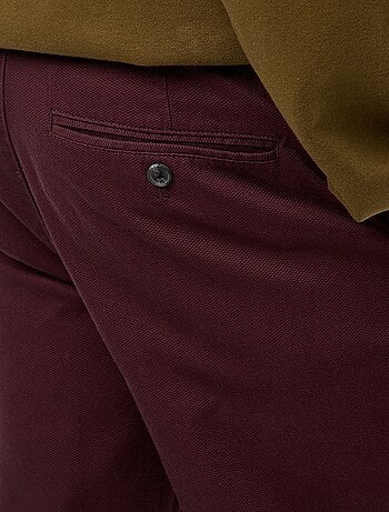 Pantaloni in maglia piqué tinta unita