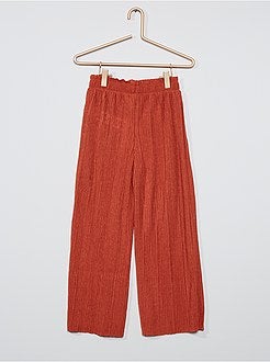 Pantaloni in maglia plissettata - Kiabi