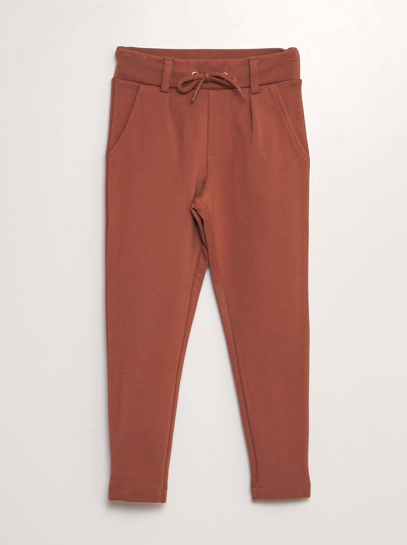 Pantaloni in maglia punto milano ROSSO - Kiabi