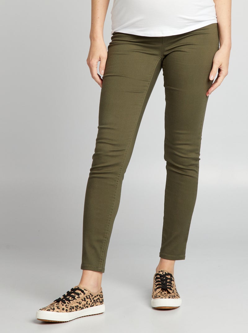 Pantaloni in maglia stretch  tipo jeggings KAKI - Kiabi