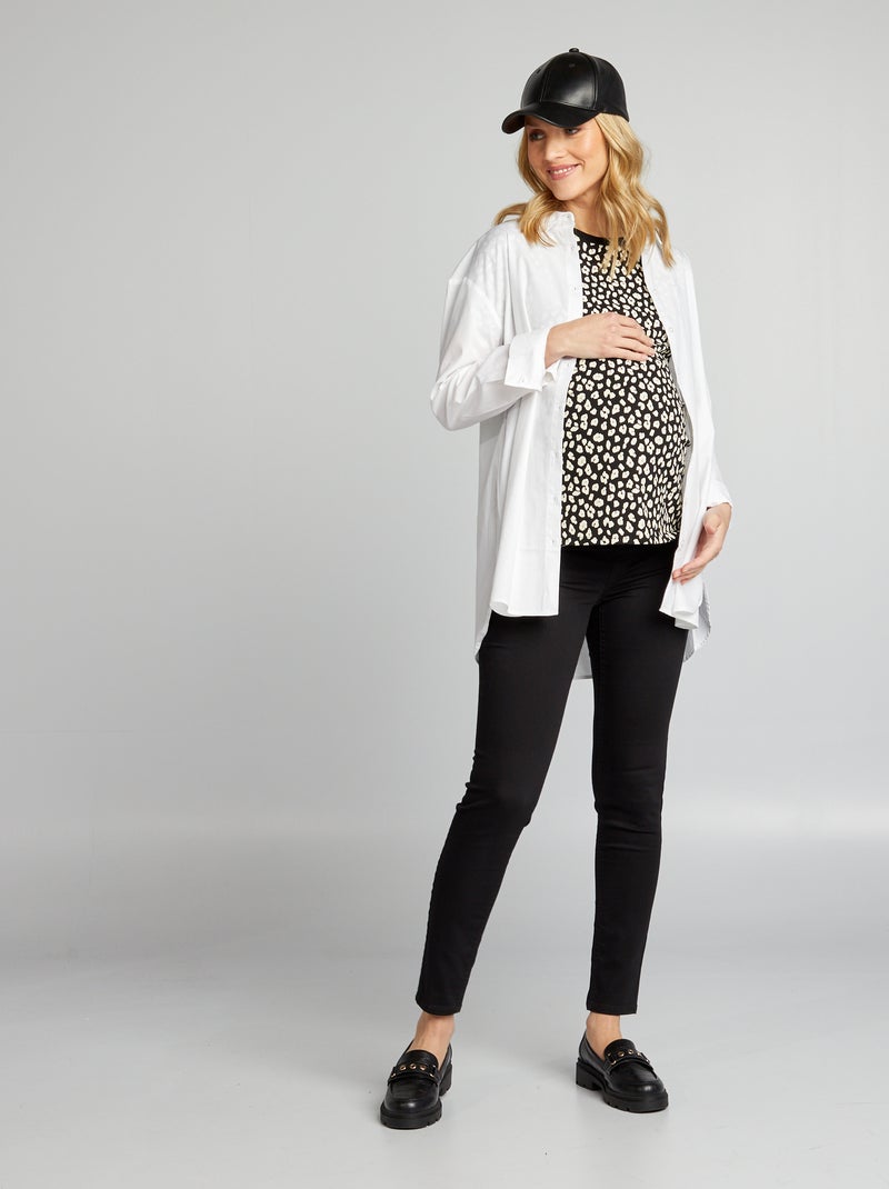 Pantaloni in maglia stretch  tipo jeggings nero - Kiabi