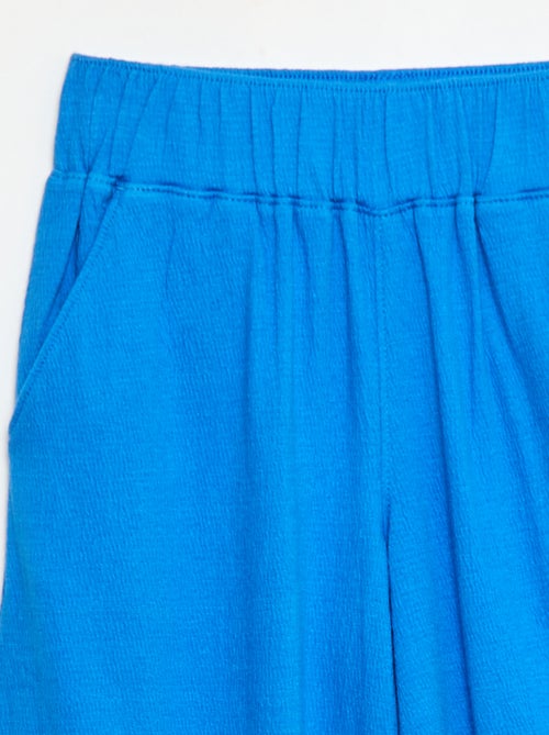 Pantaloni in maglia stropicciata di cotone - Kiabi