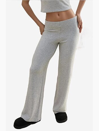 Pantaloni in maglia testurizzata morbida con vita elasticizzata hiccup