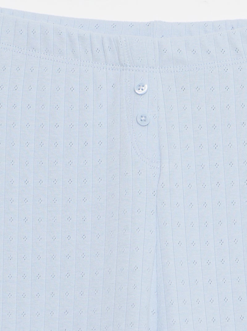 Pantaloni in maglia traforata Bianco - Kiabi