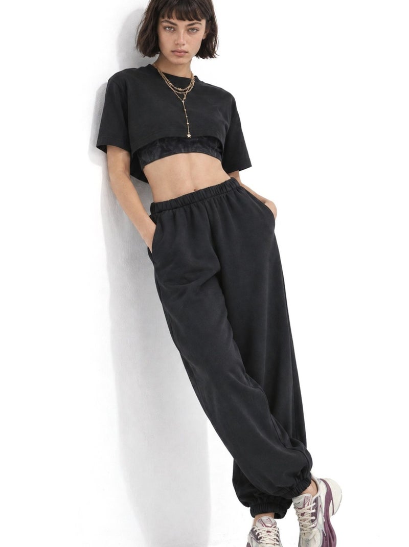 Pantaloni in misto cotone busem Blu marino - Kiabi