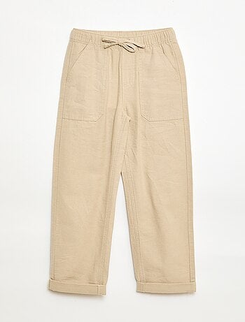 Pantaloni in misto lino