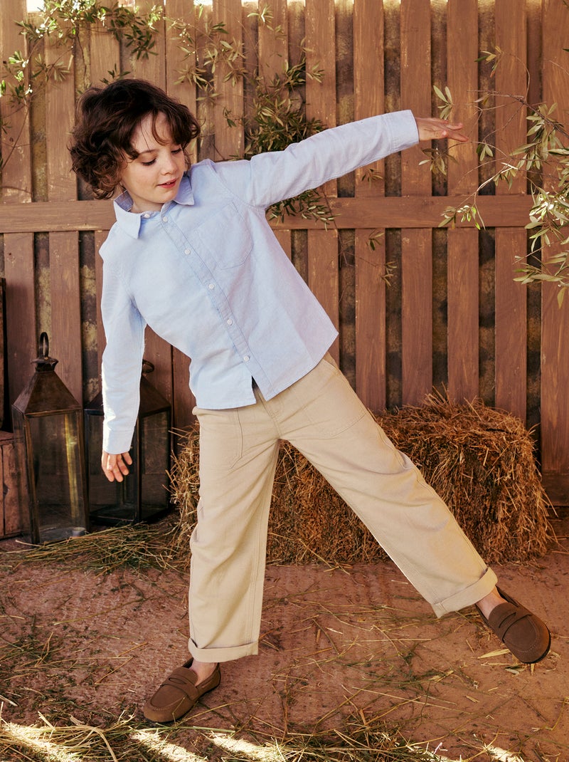 Pantaloni in misto lino Beige - Kiabi