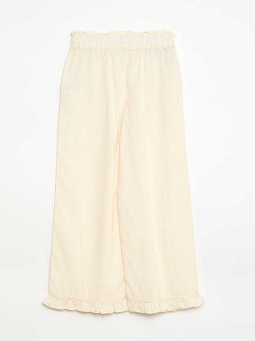 Pantaloni in misto lino - Kiabi Pantaloni in misto lino - Kiabi