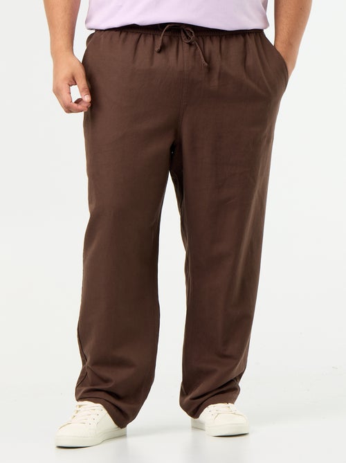 Pantaloni in misto lino - Kiabi Pantaloni in misto lino - Kiabi
