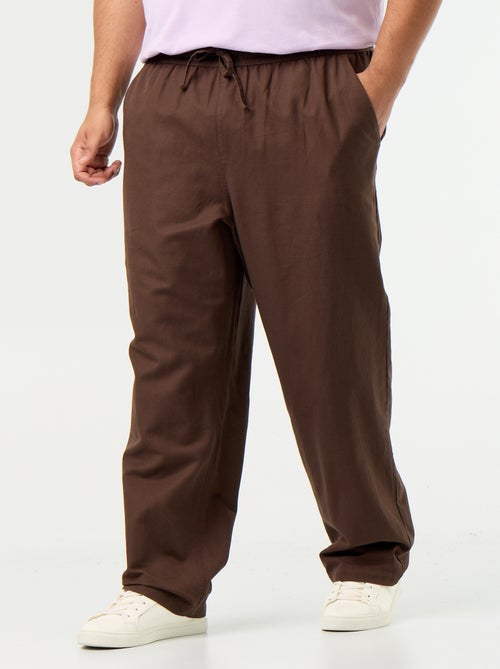 Pantaloni in misto lino - Kiabi Pantaloni in misto lino - Kiabi