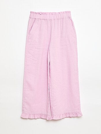 Pantaloni in misto lino