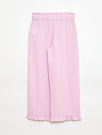 Pantaloni in misto lino