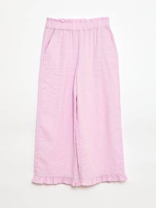 Pantaloni in misto lino - Kiabi Pantaloni in misto lino - Kiabi