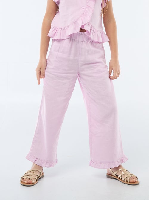 Pantaloni in misto lino - Kiabi Pantaloni in misto lino - Kiabi