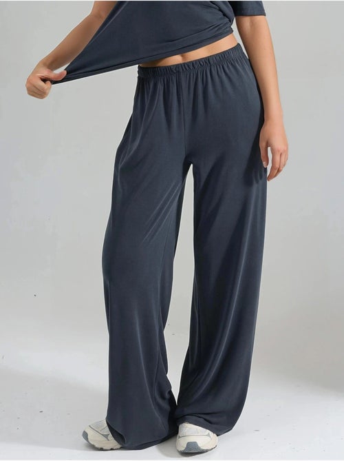 Pantaloni in modal a gamba dritta con vita elasticizzata busem - Kiabi Pantaloni in modal a gamba dritta con vita elasticizzata busem - Kiabi