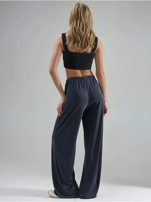 Pantaloni in modal a gamba dritta con vita elasticizzata busem - Kiabi Pantaloni in modal a gamba dritta con vita elasticizzata busem - Kiabi