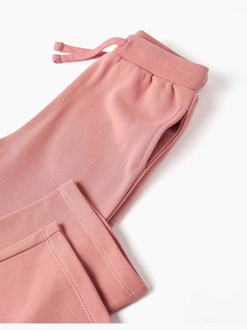 Pantaloni in pile con coulisse e tasche Rosa - Kiabi