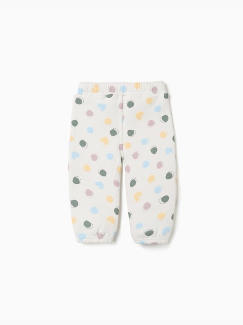 Pantaloni in pile spazzolato con motivo a pois - Kiabi