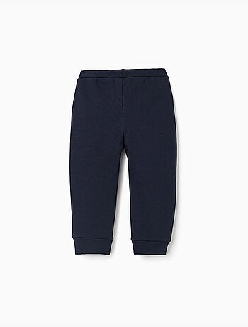 Pantaloni in pile spazzolato con stampa di cuore