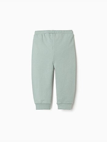 Pantaloni in pile spazzolato con stampa di cuore