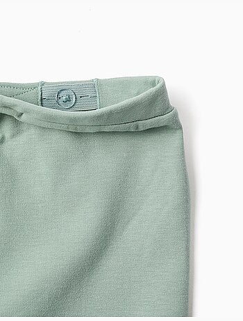 Pantaloni in pile spazzolato con stampa di cuore
