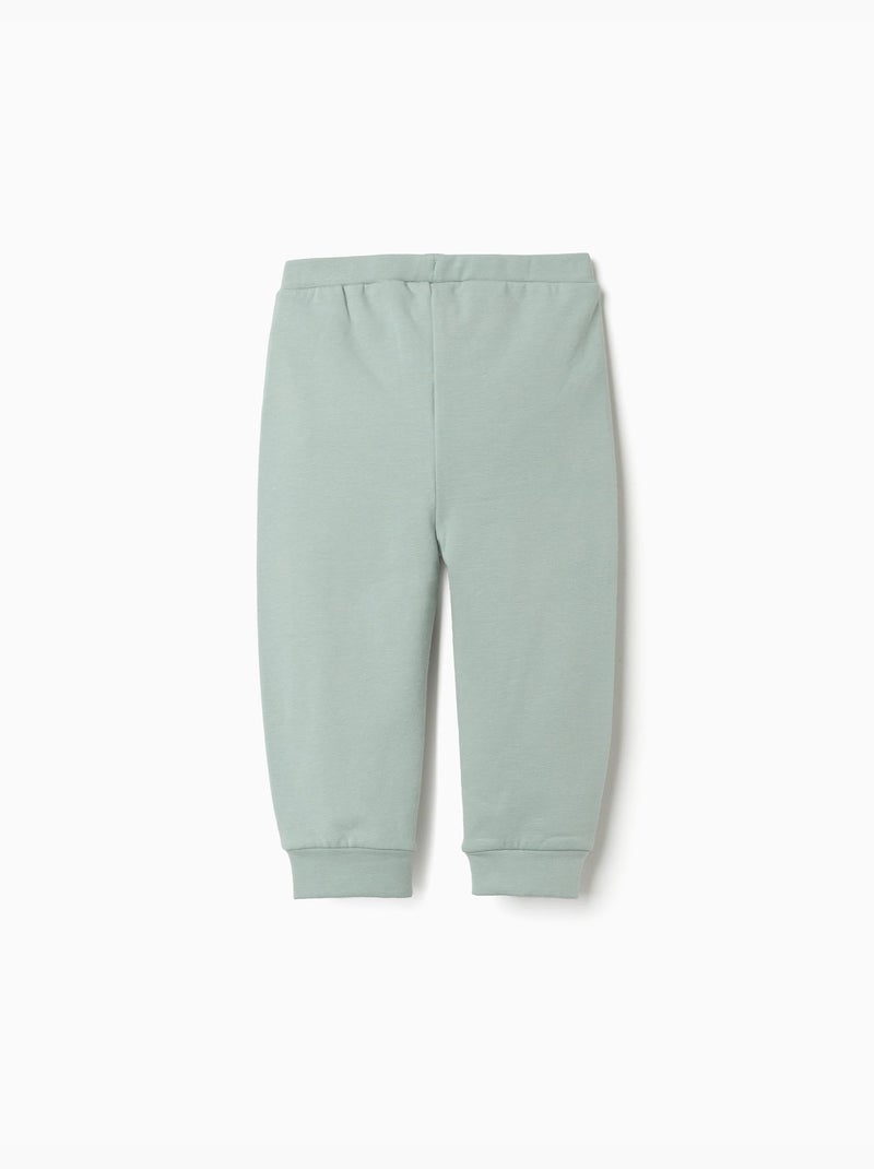 Pantaloni in pile spazzolato con stampa di cuore Verde - Kiabi