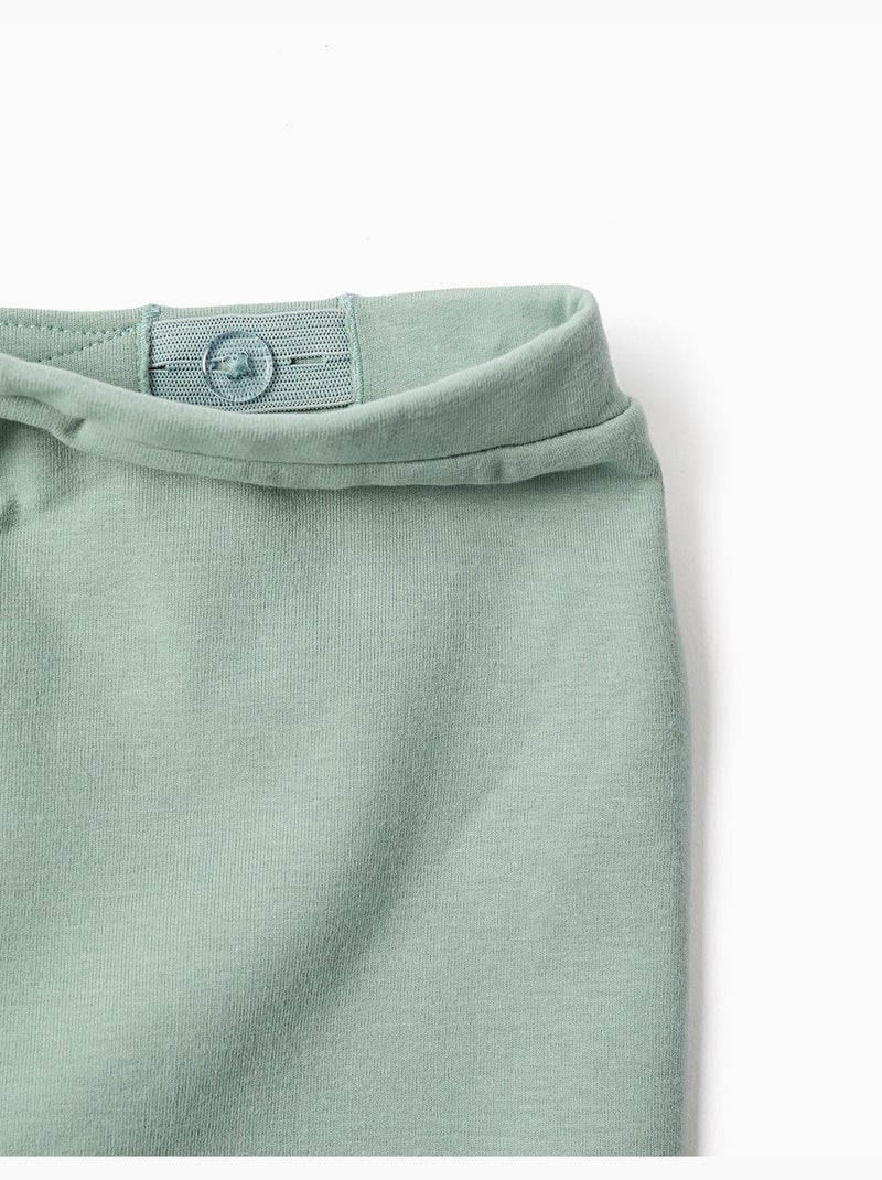 Pantaloni in pile spazzolato con stampa di cuore Verde - Kiabi