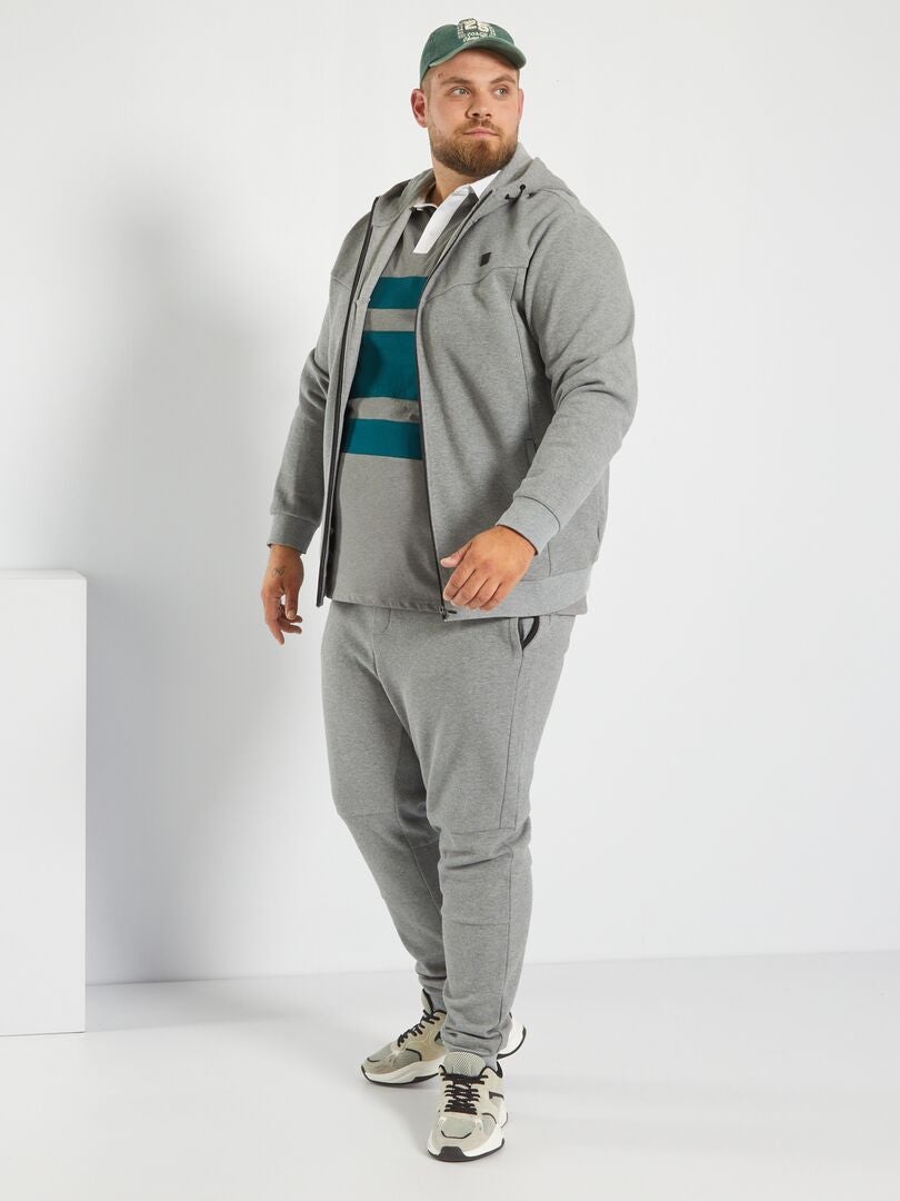 Pantaloni in piqué di cotone GRIGIO - Kiabi