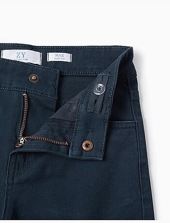 Pantaloni in saffiano 'slim fit'